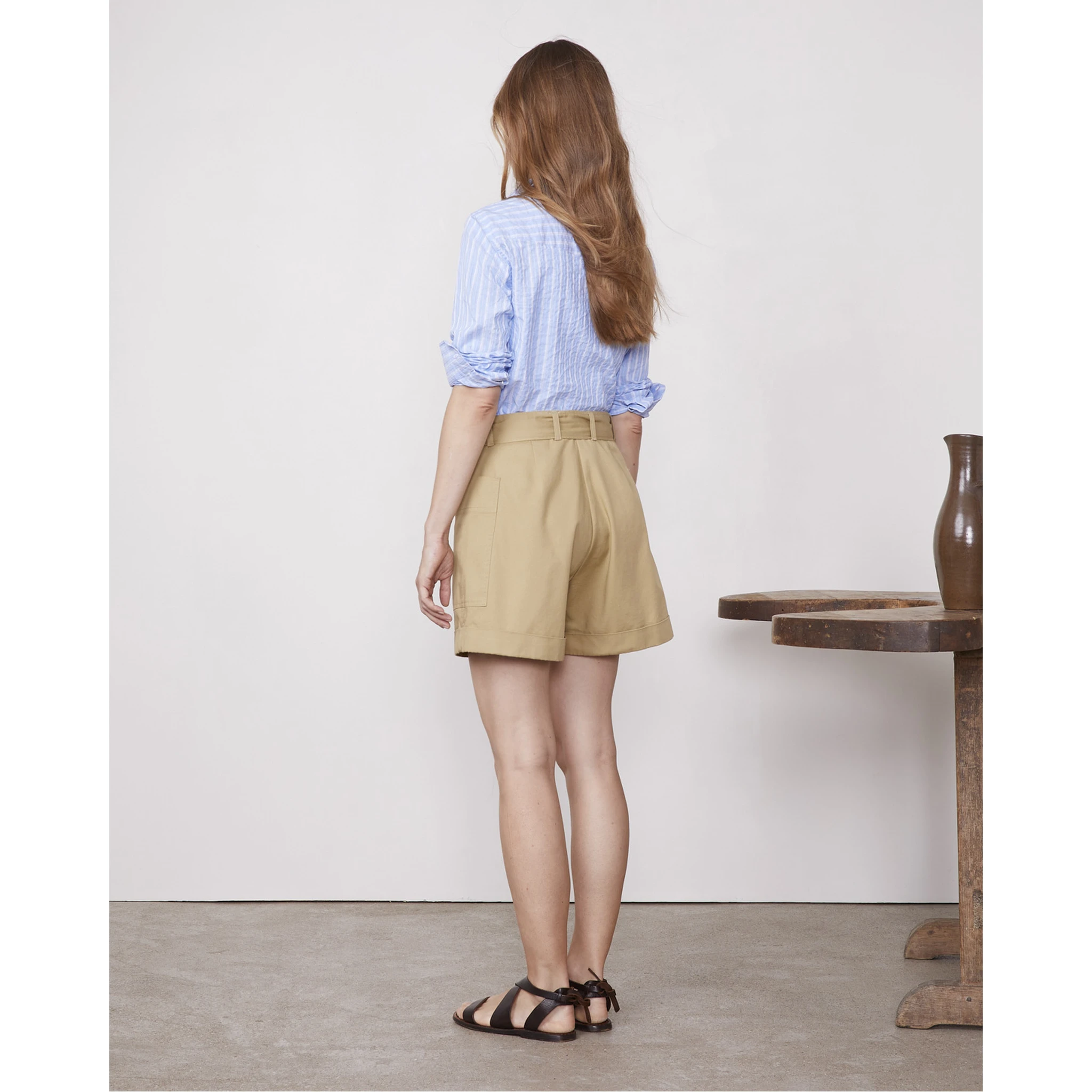 OFFICINE GENERALE Shorts Beige