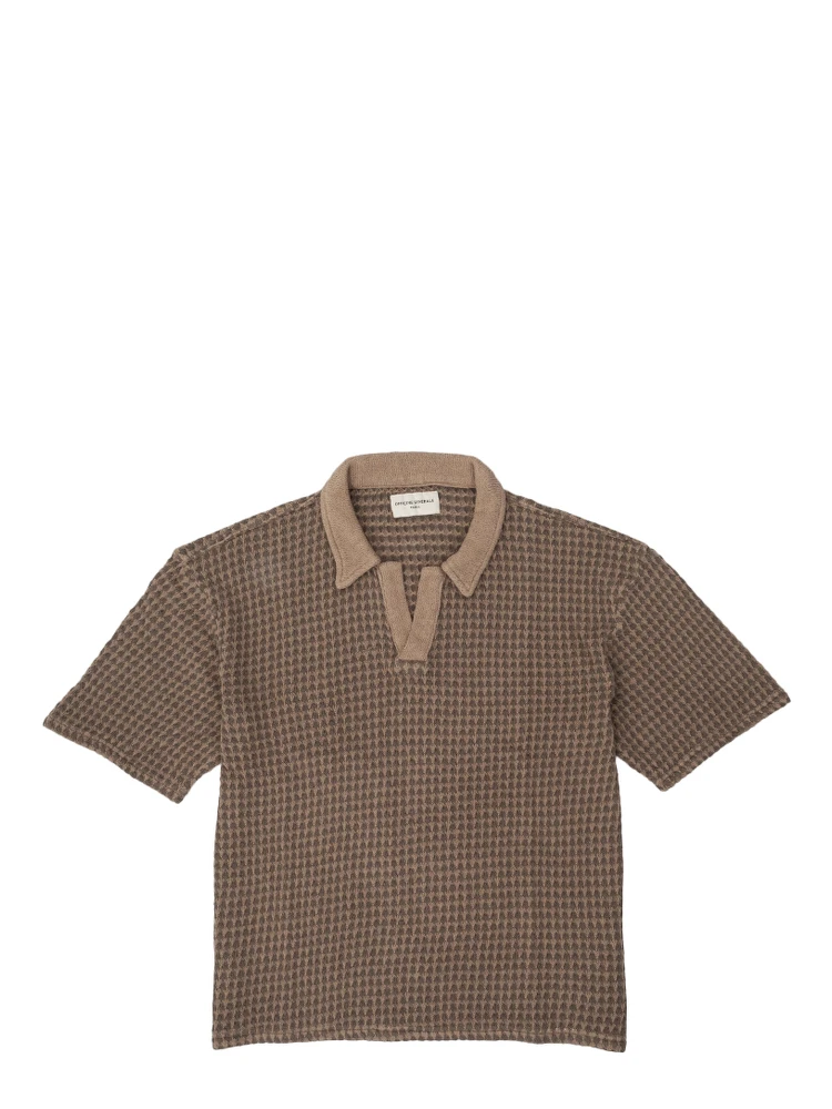 OFFICINE GENERALE T-shirts and Polos Brown