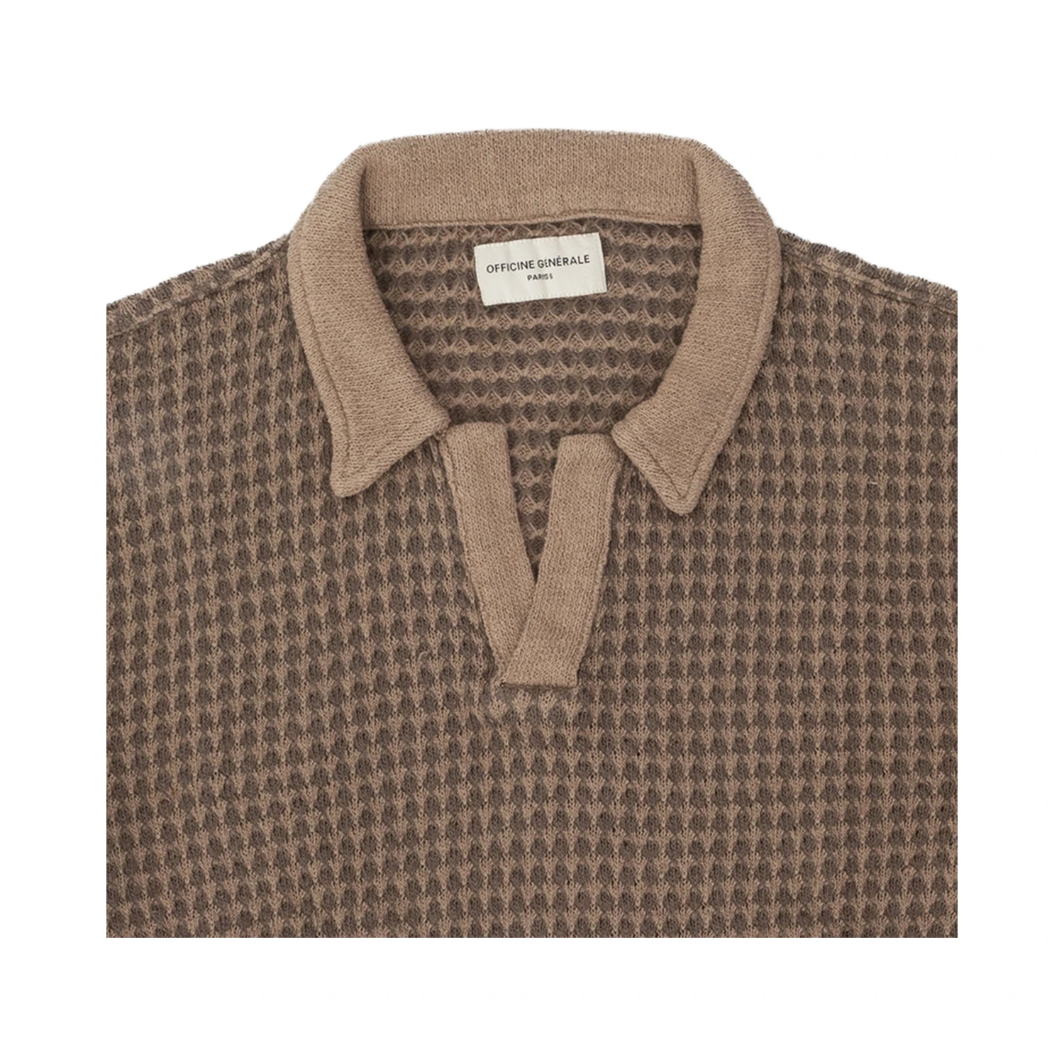 OFFICINE GENERALE T-shirts and Polos Brown