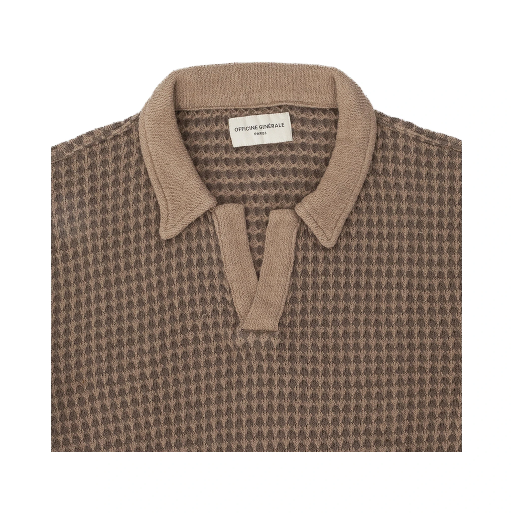 OFFICINE GENERALE T-shirts and Polos Brown