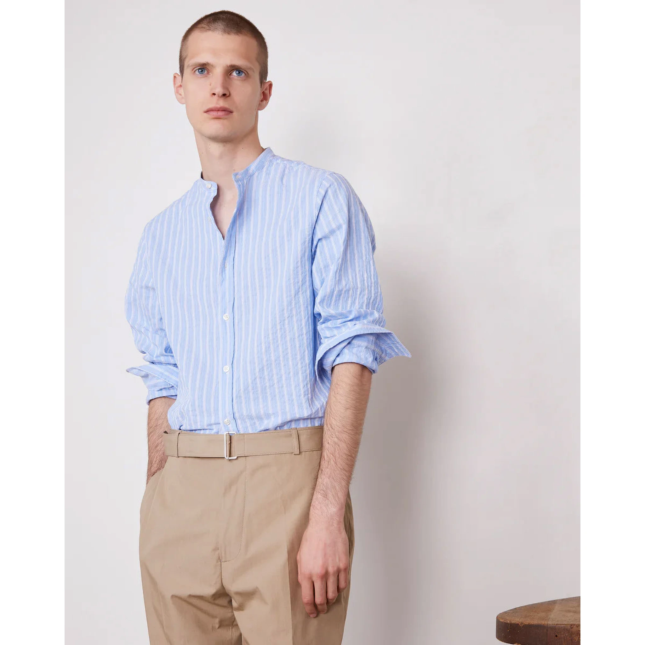 OFFICINE GENERALE Shirts Blue