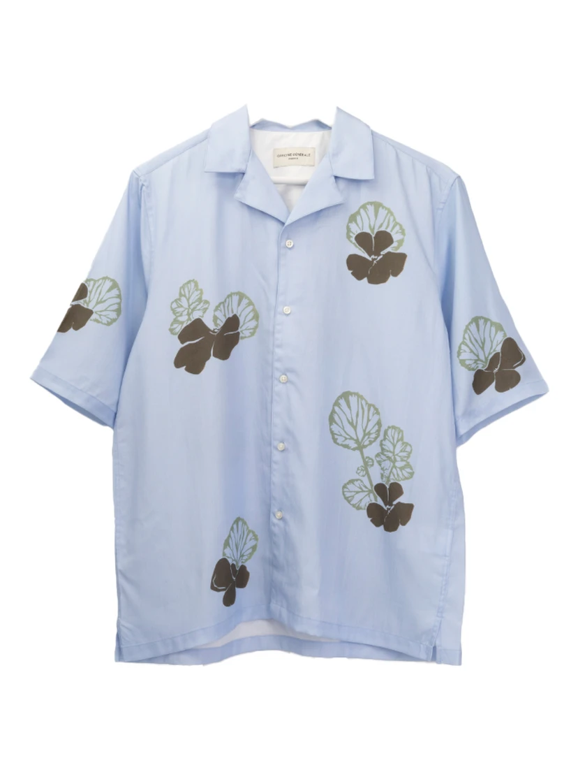 OFFICINE GENERALE Shirts Blue