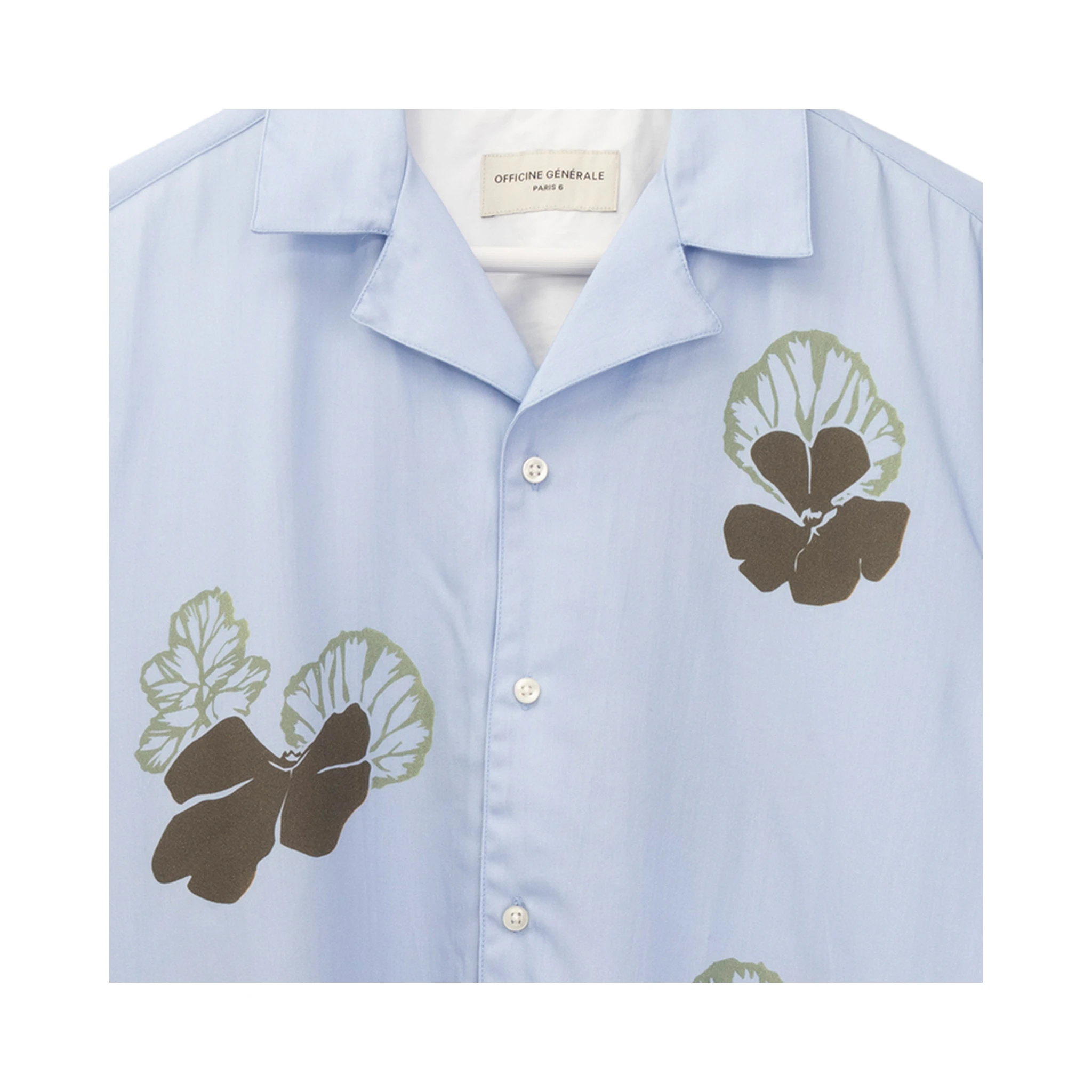 OFFICINE GENERALE Shirts Blue