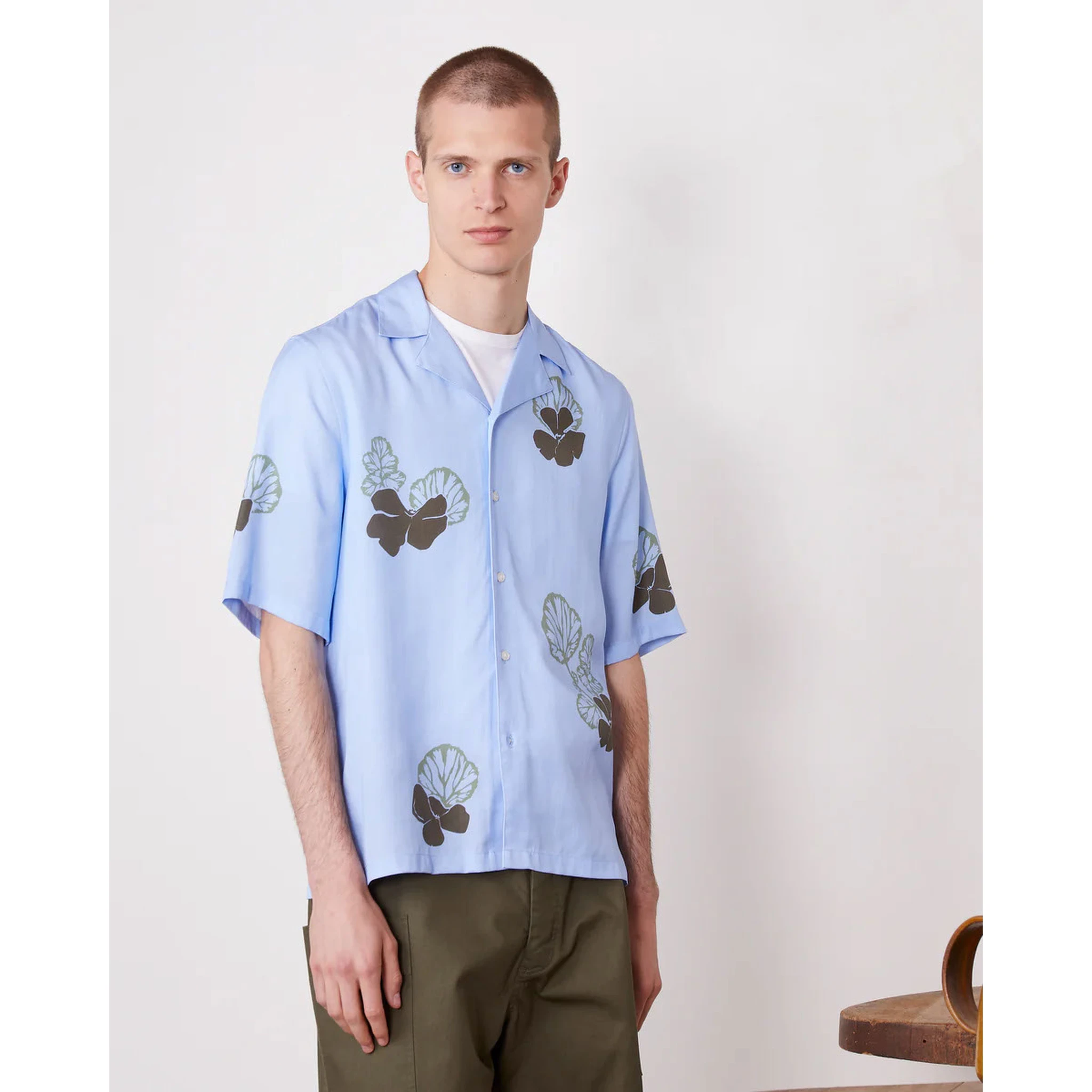 OFFICINE GENERALE Shirts Blue