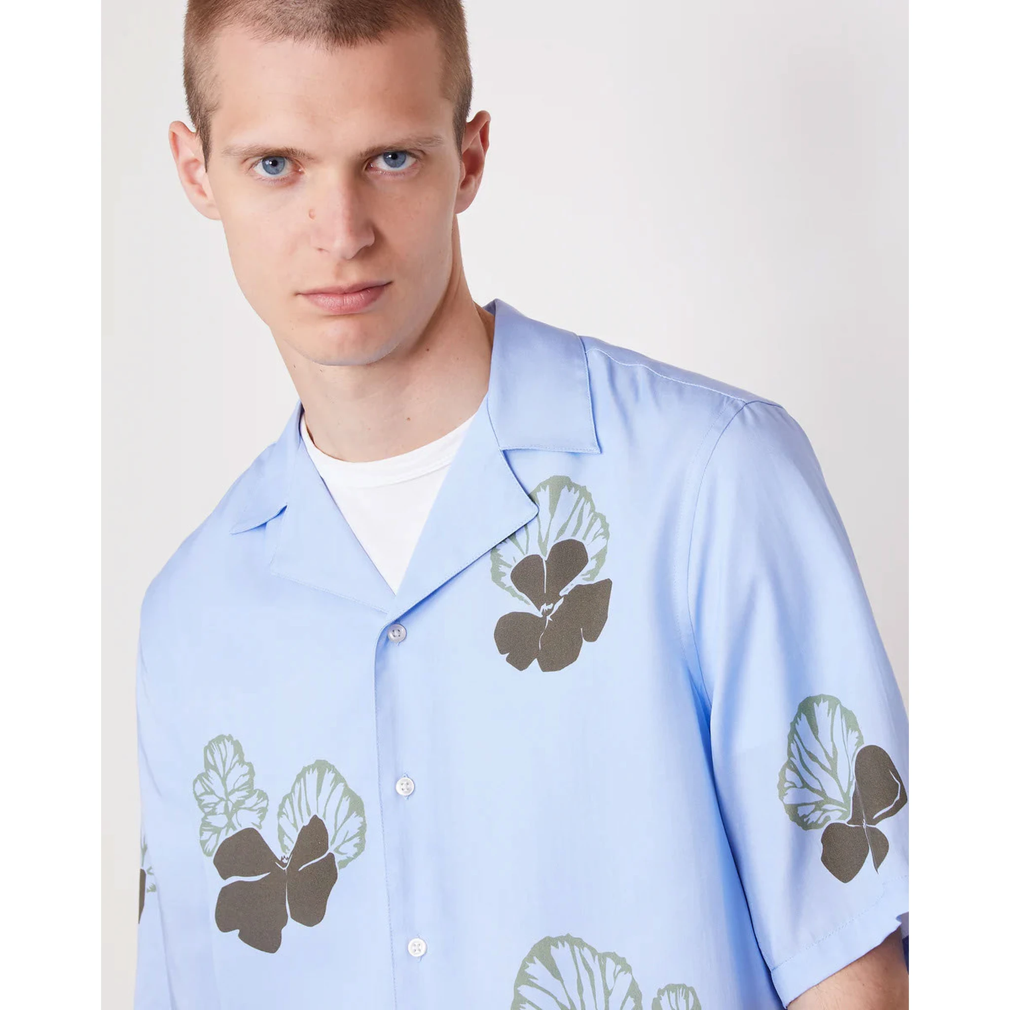 OFFICINE GENERALE Shirts Blue