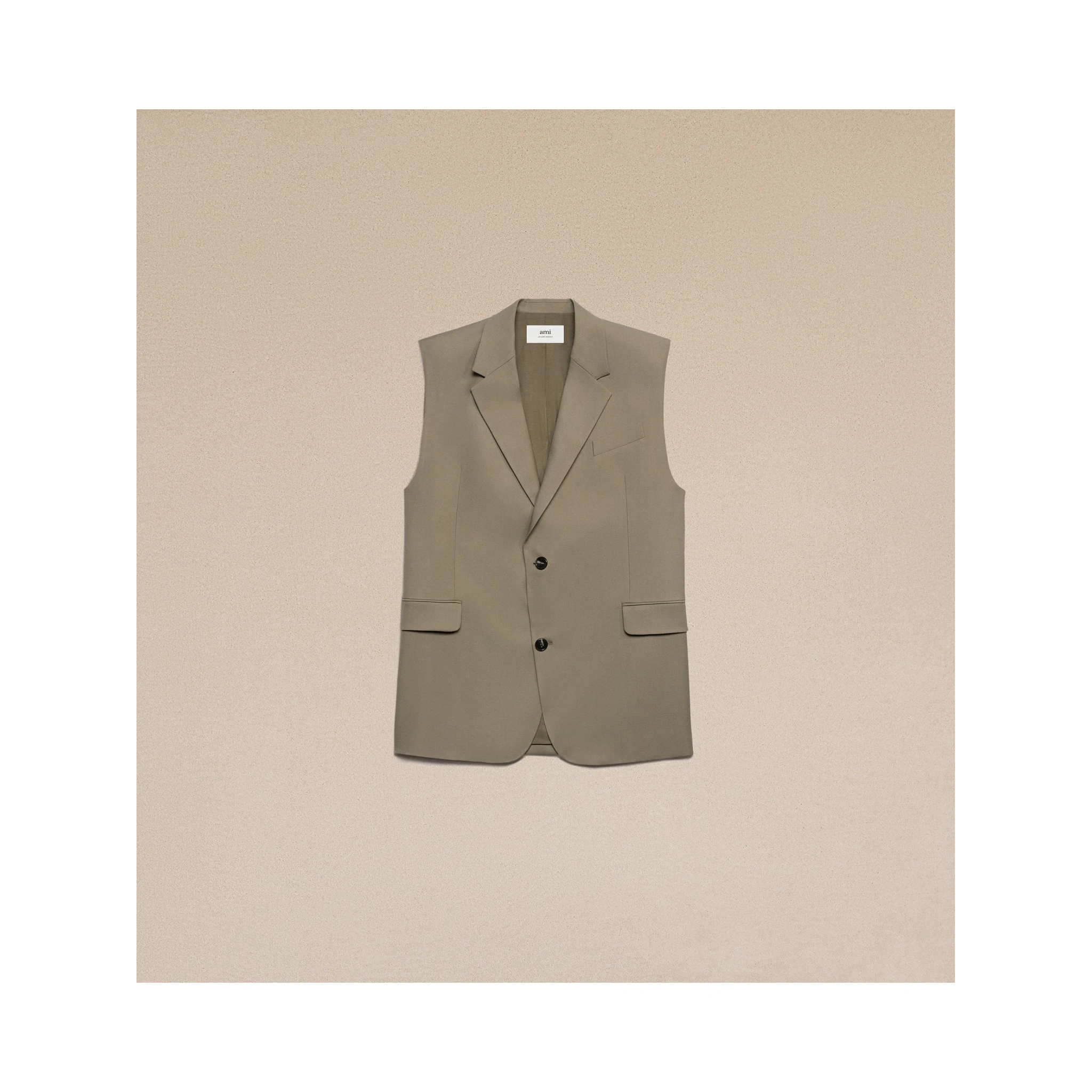 Ami Paris Coats Beige