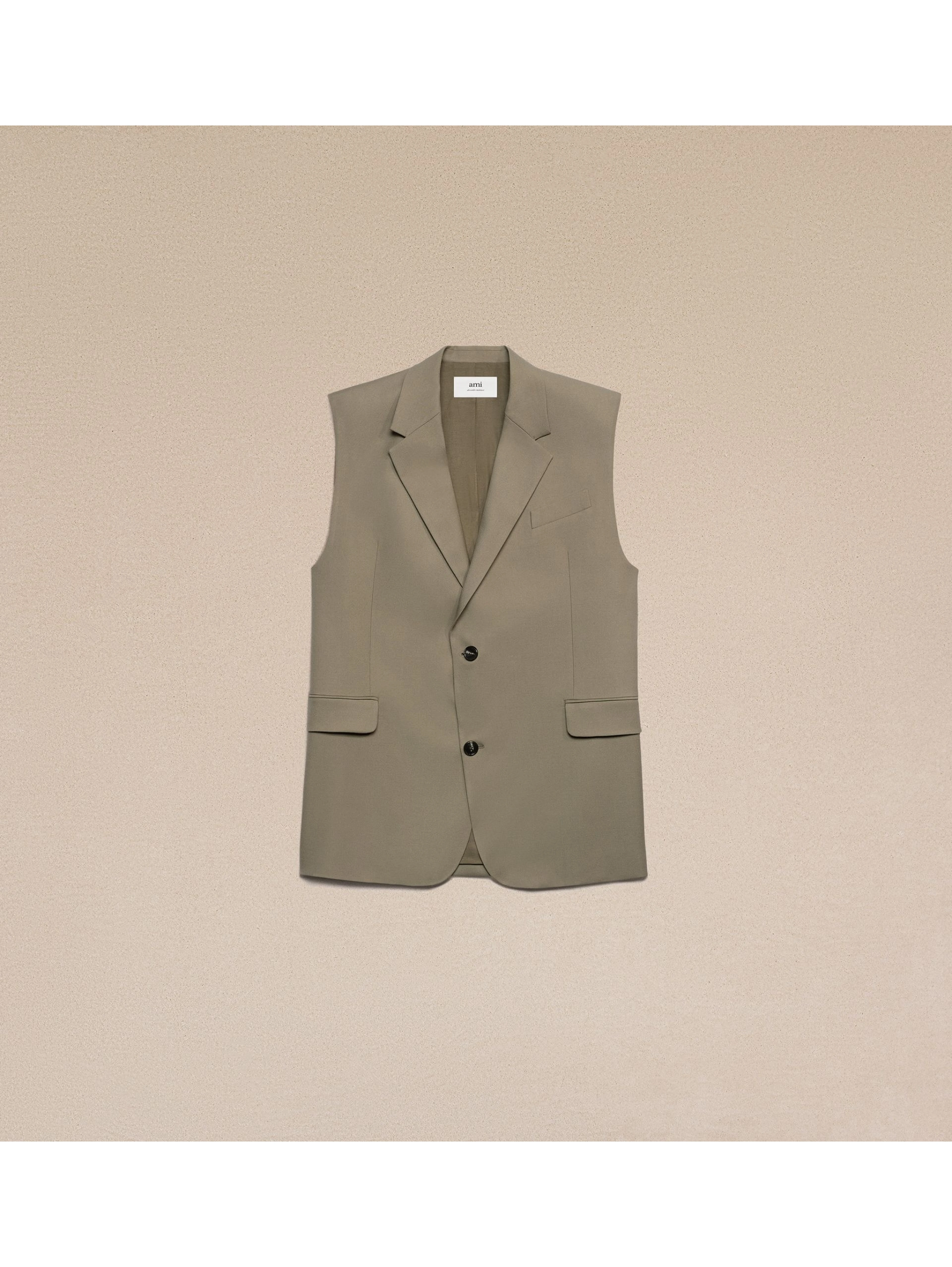 Ami Paris Coats Beige