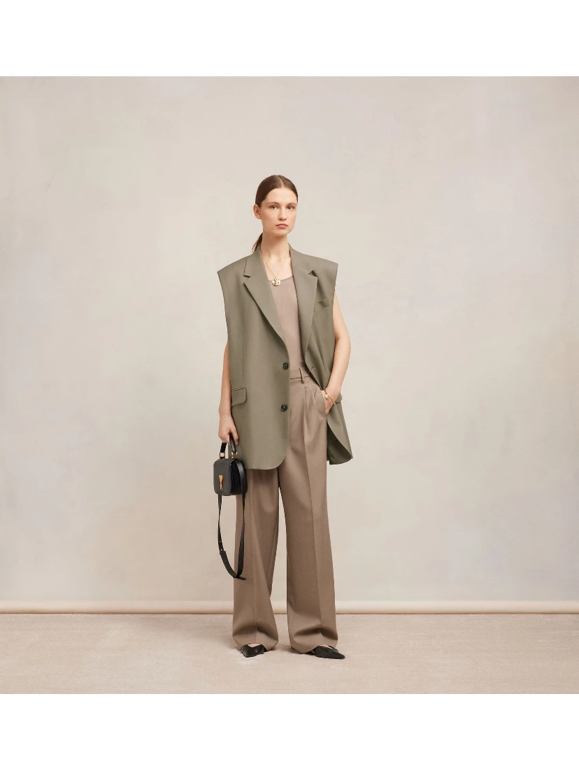 Ami Paris Coats Beige