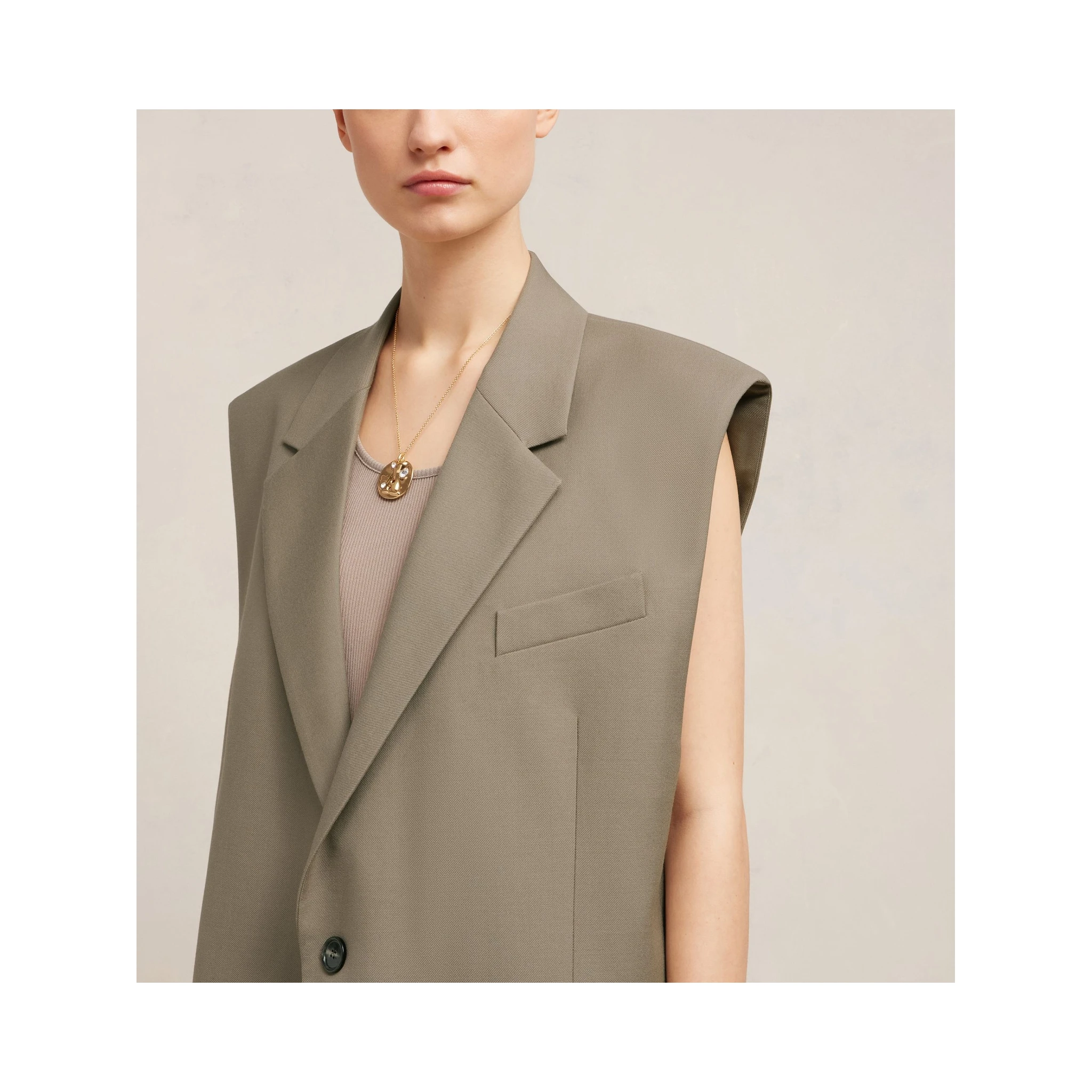 Ami Paris Coats Beige