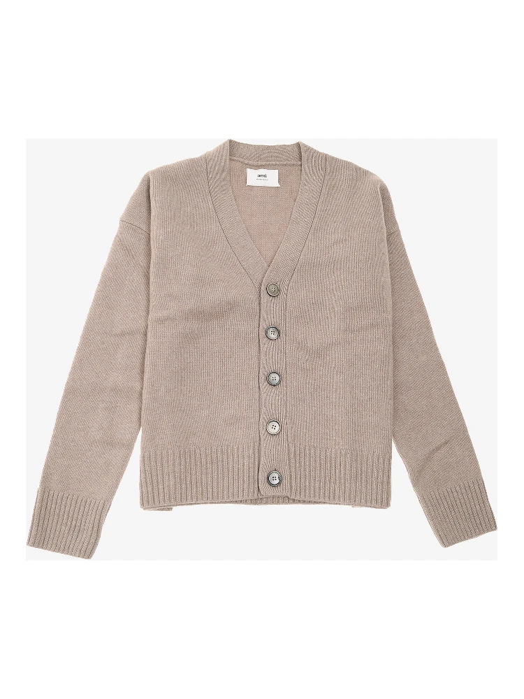 Ami Paris Sweaters Beige