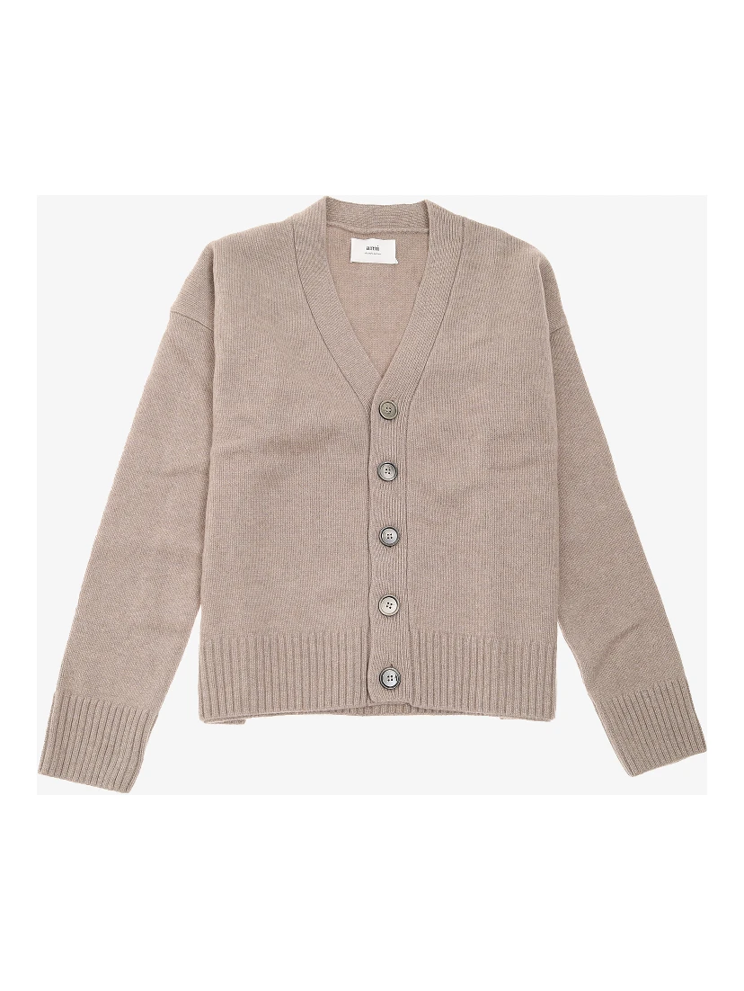 Ami Paris Sweaters Beige