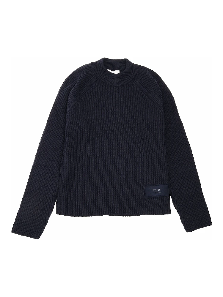 Ami Paris Sweaters Blue