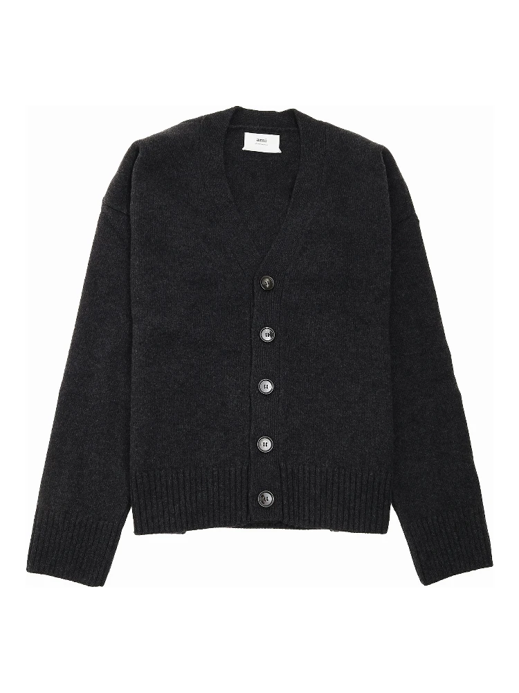 Ami Paris Sweaters Grey