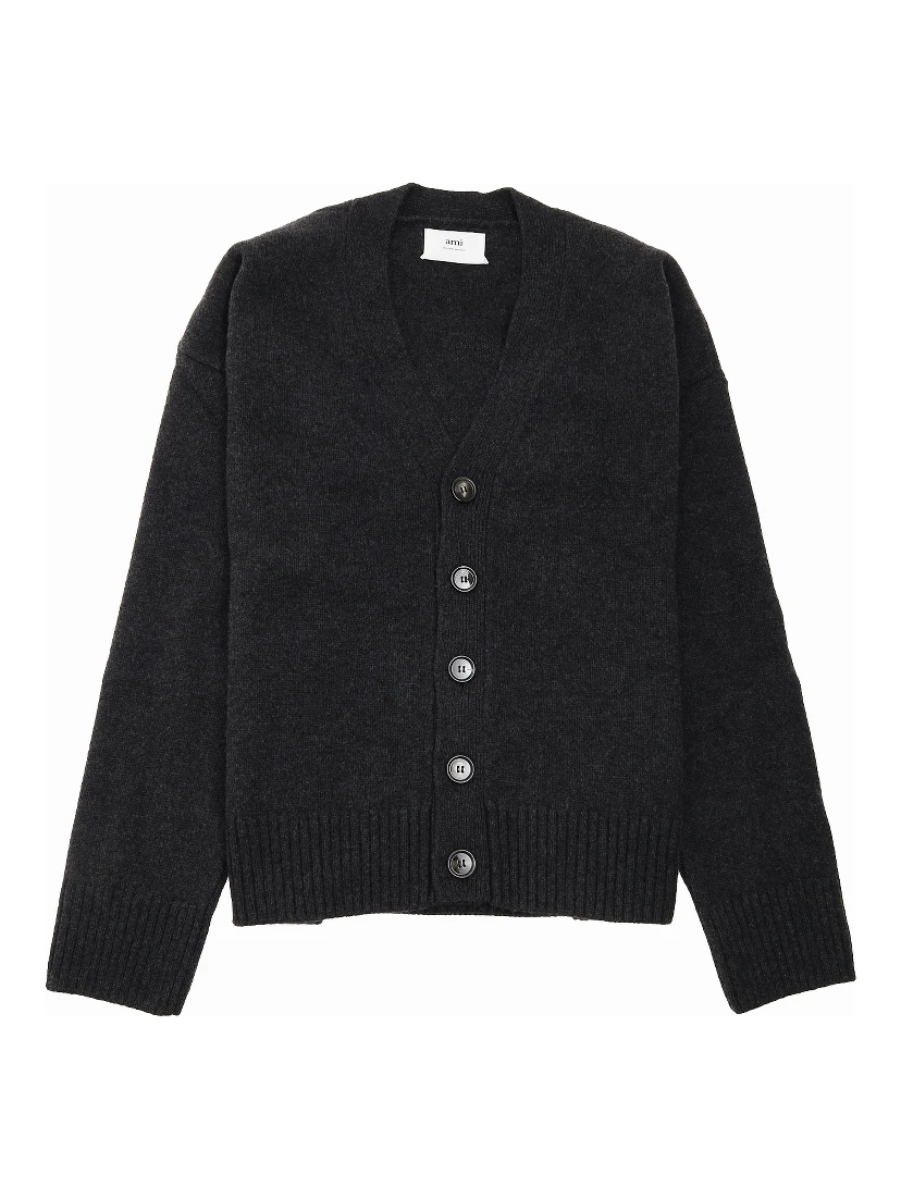 Ami Paris Sweaters Grey