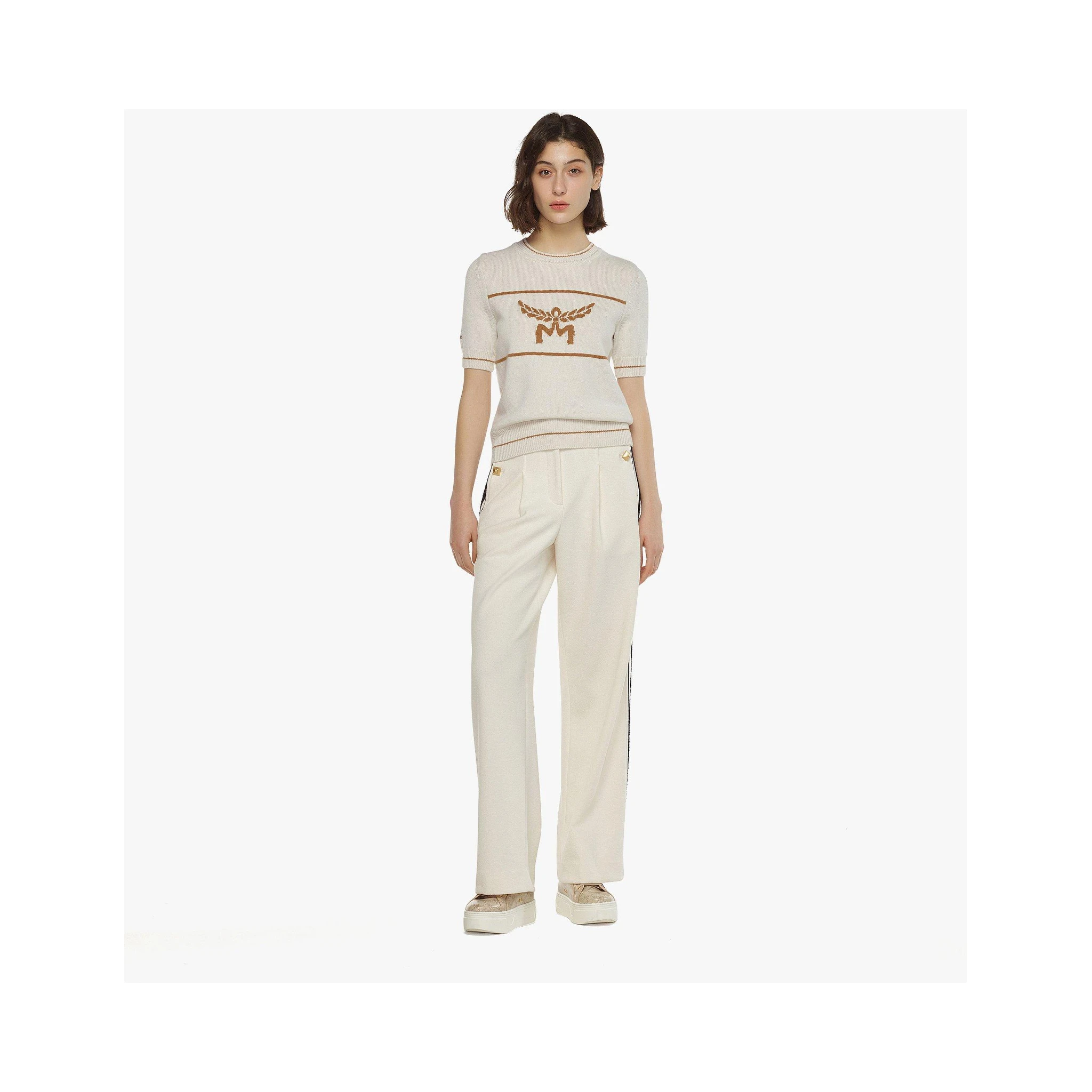 MCM Trousers White