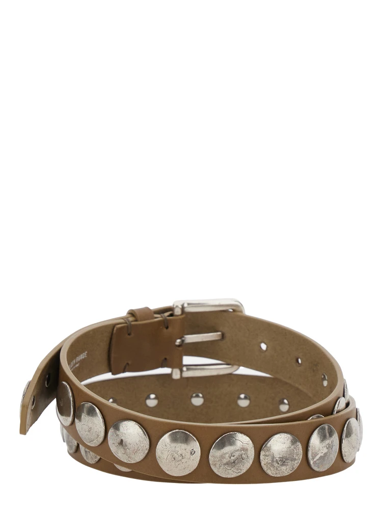 Black Studded Belt in Leather Woman alternative