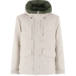 Enzo Hooded flap-pocket parka