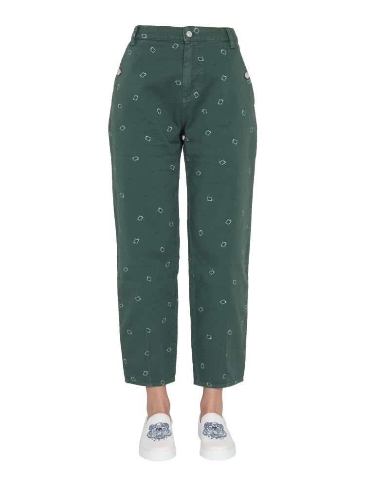 PANTS WITH PAISLEY PATTERN