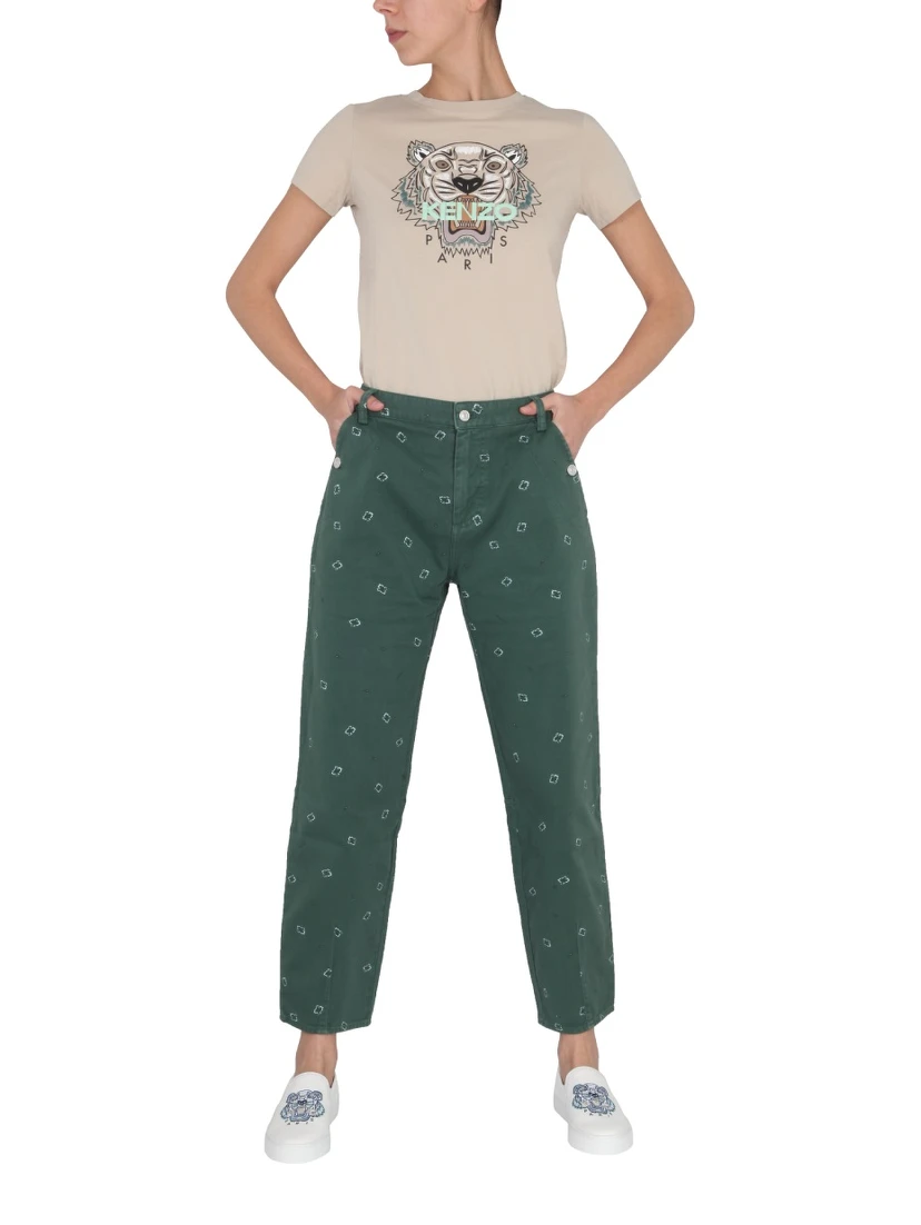 PANTS WITH PAISLEY PATTERN