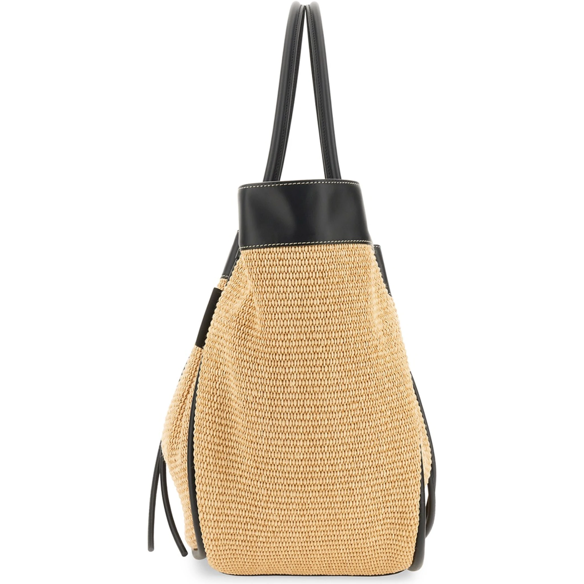 حقيبة تسوق كبيرة الحجم مزينة بالكشكشة