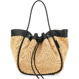 حقيبة تسوق كبيرة الحجم مزينة بالكشكشة