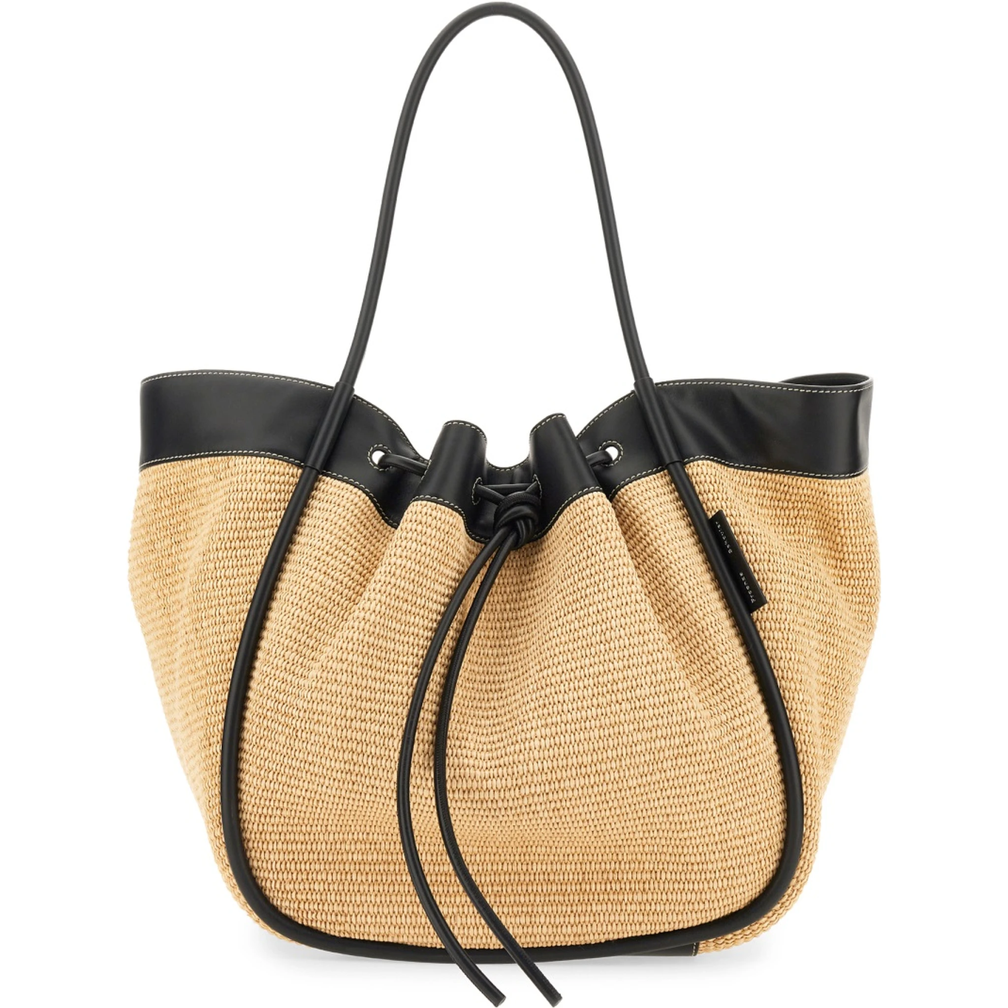 حقيبة تسوق كبيرة الحجم مزينة بالكشكشة