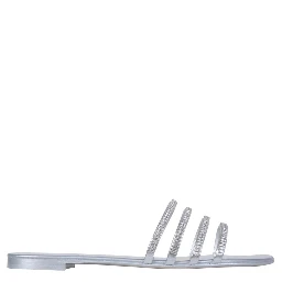 FLAT CRYSTAL SANDALS