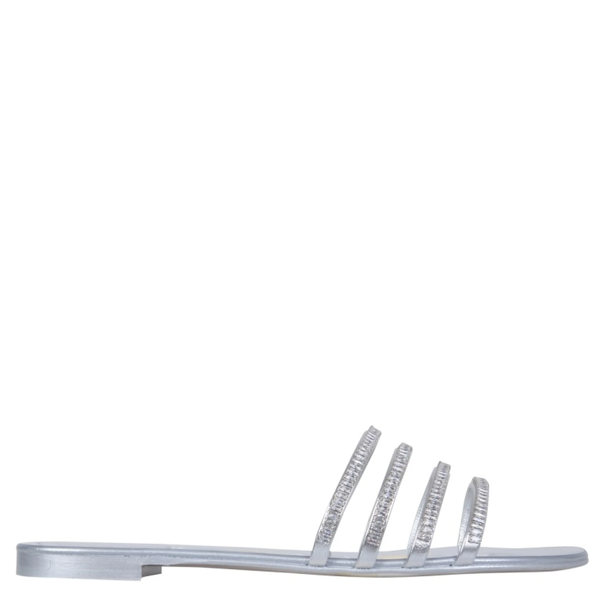 FLAT CRYSTAL SANDALS