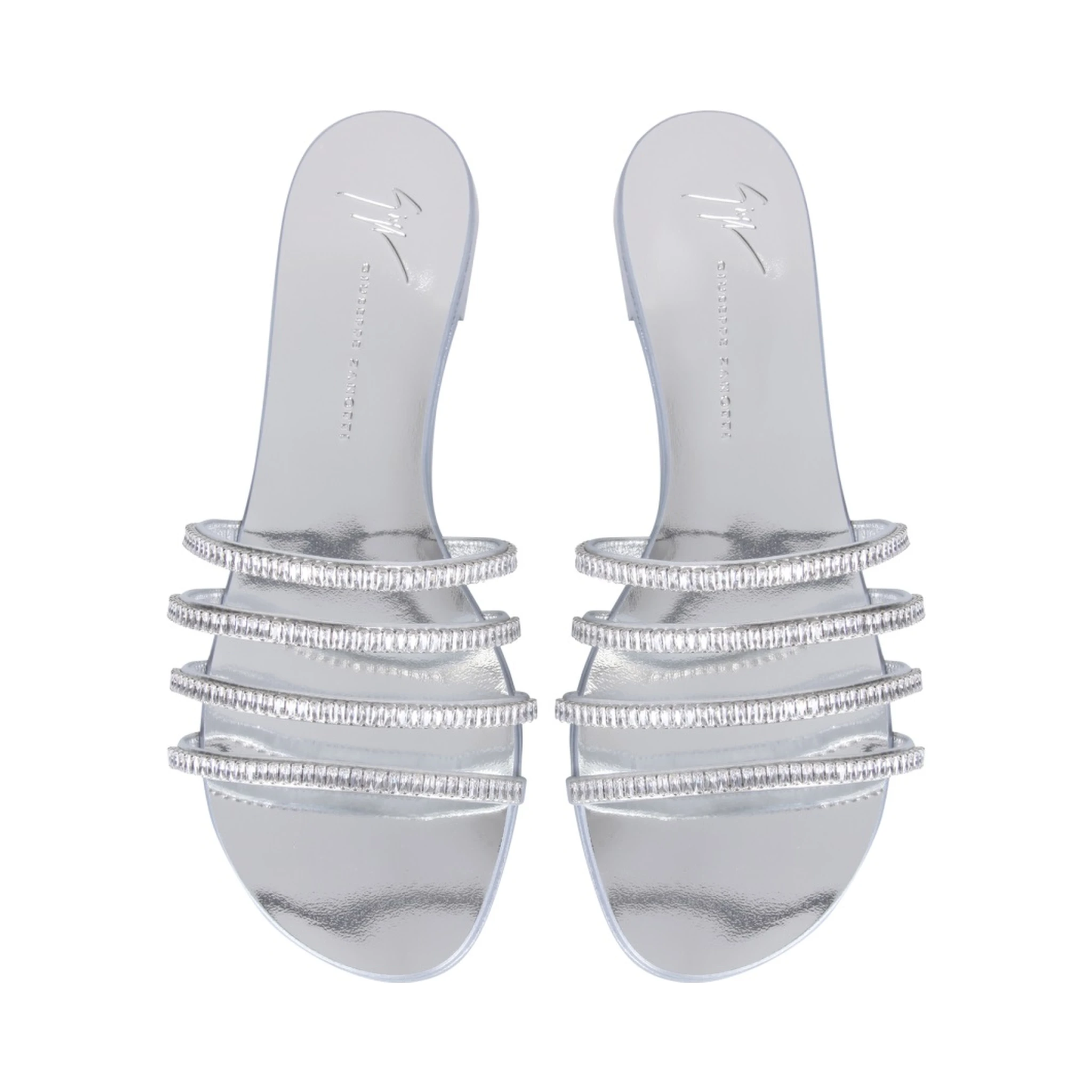 FLAT CRYSTAL SANDALS