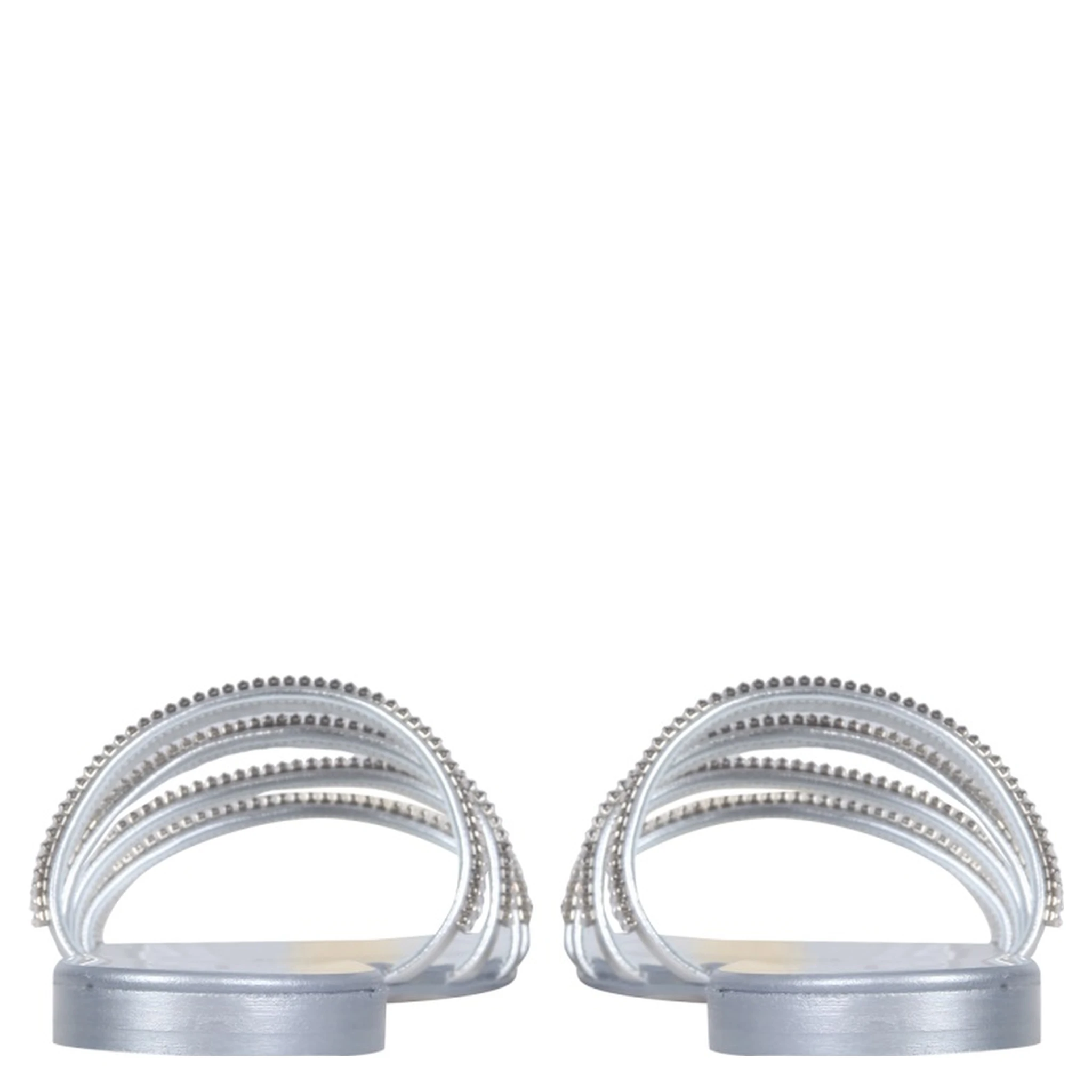 FLAT CRYSTAL SANDALS