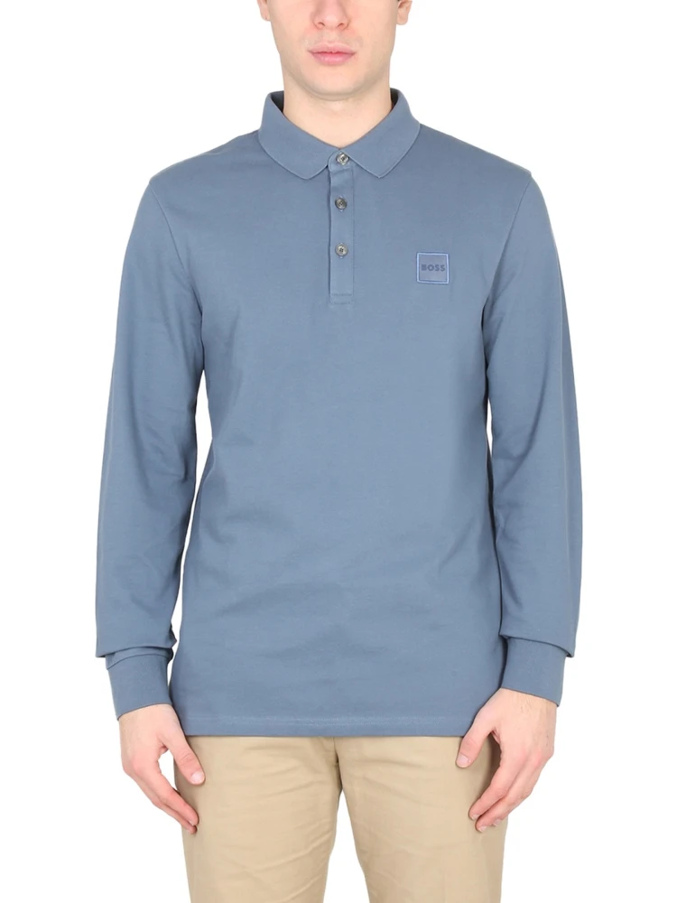 POLO WITH LOGO PATCH