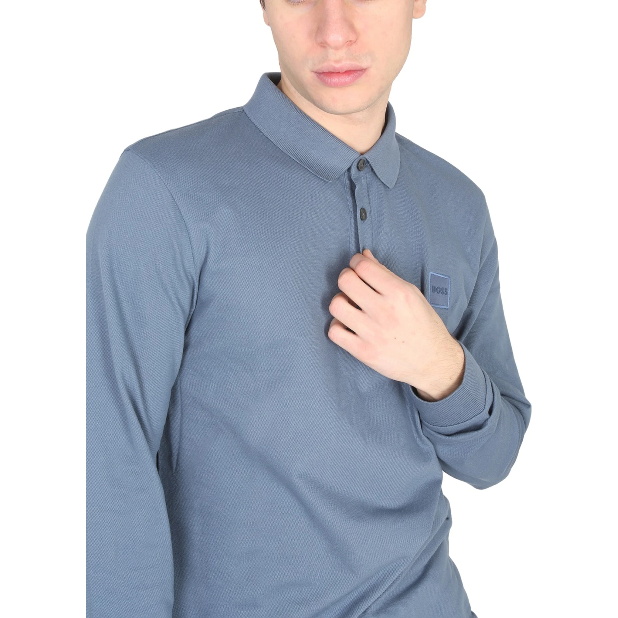 POLO WITH LOGO PATCH