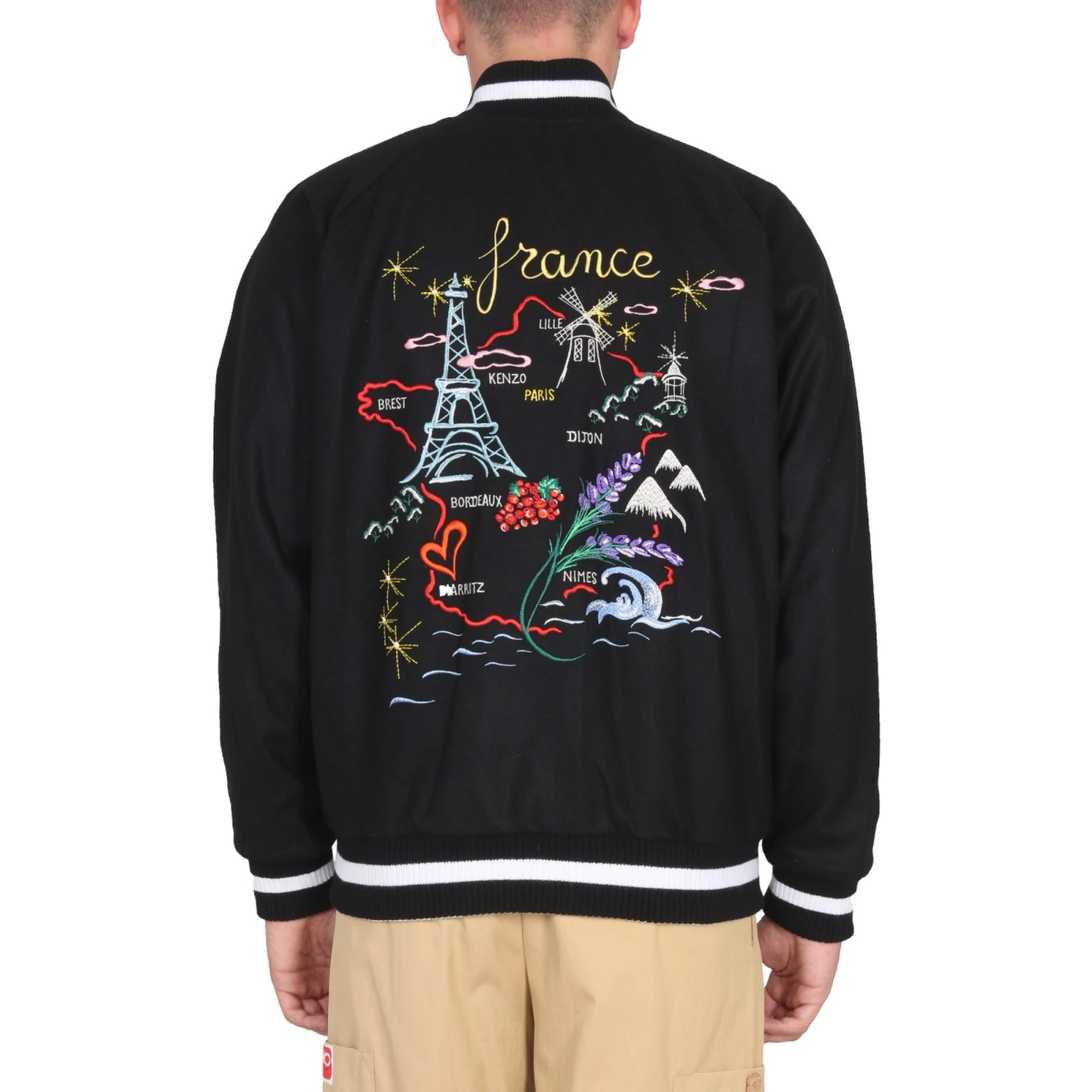 DOUBLE FACE BOMBER JACKET "FRANCE JAPAN"