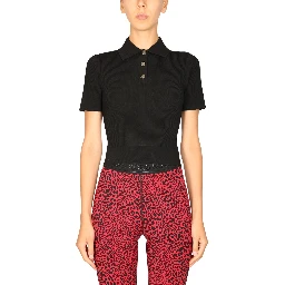 POLO SHIRT WITH LOGO BUTTONS