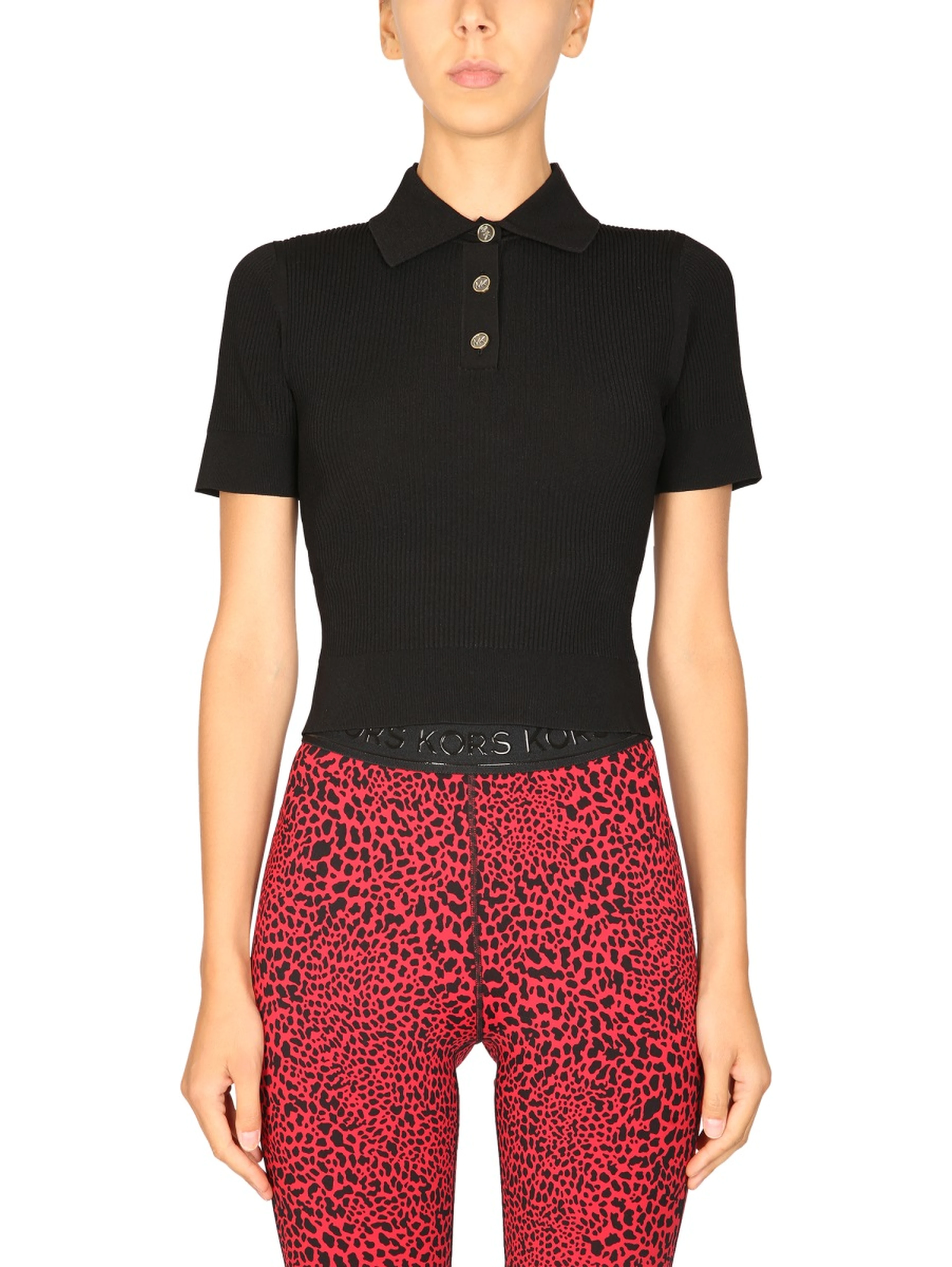 POLO SHIRT WITH LOGO BUTTONS