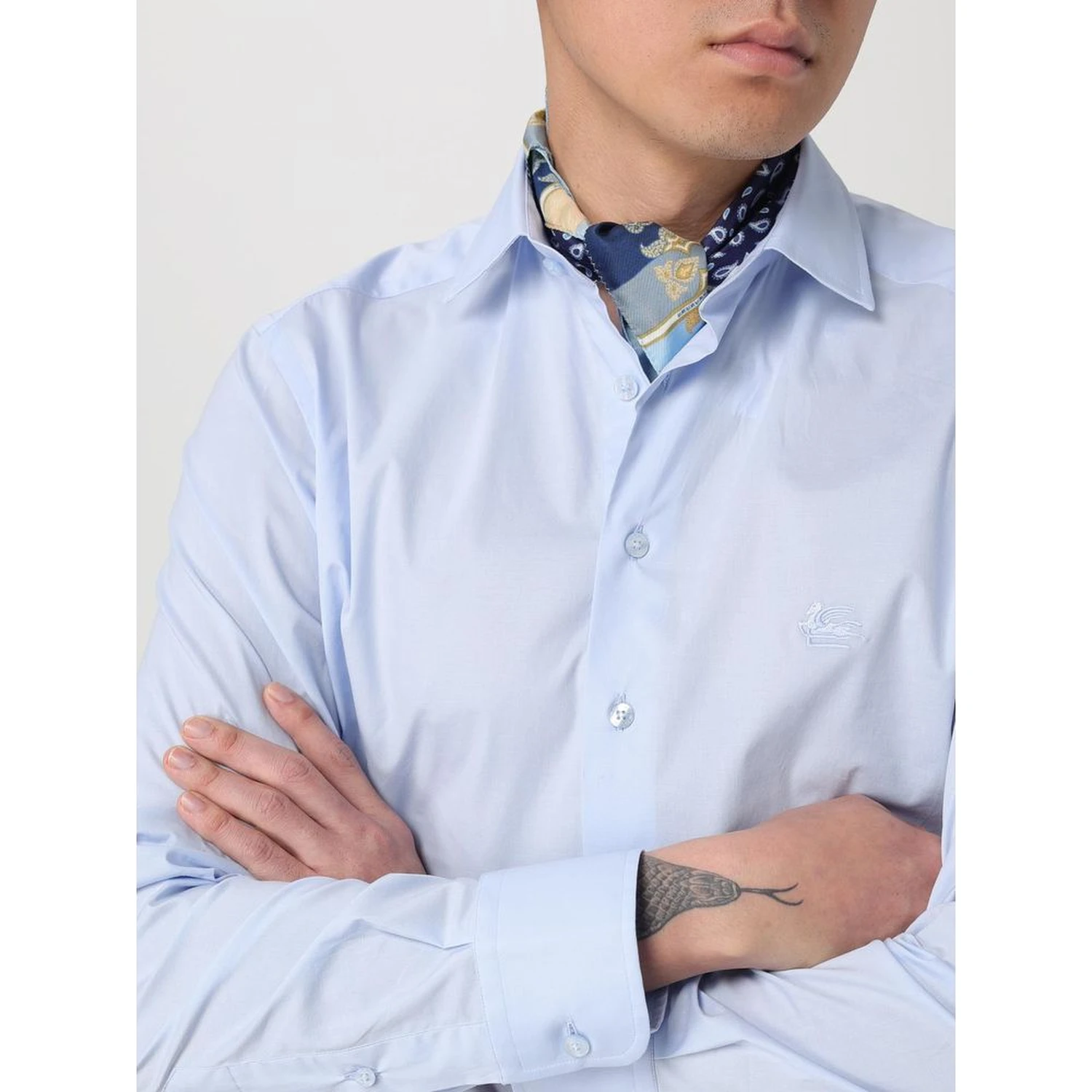 Blue Silk Foulard