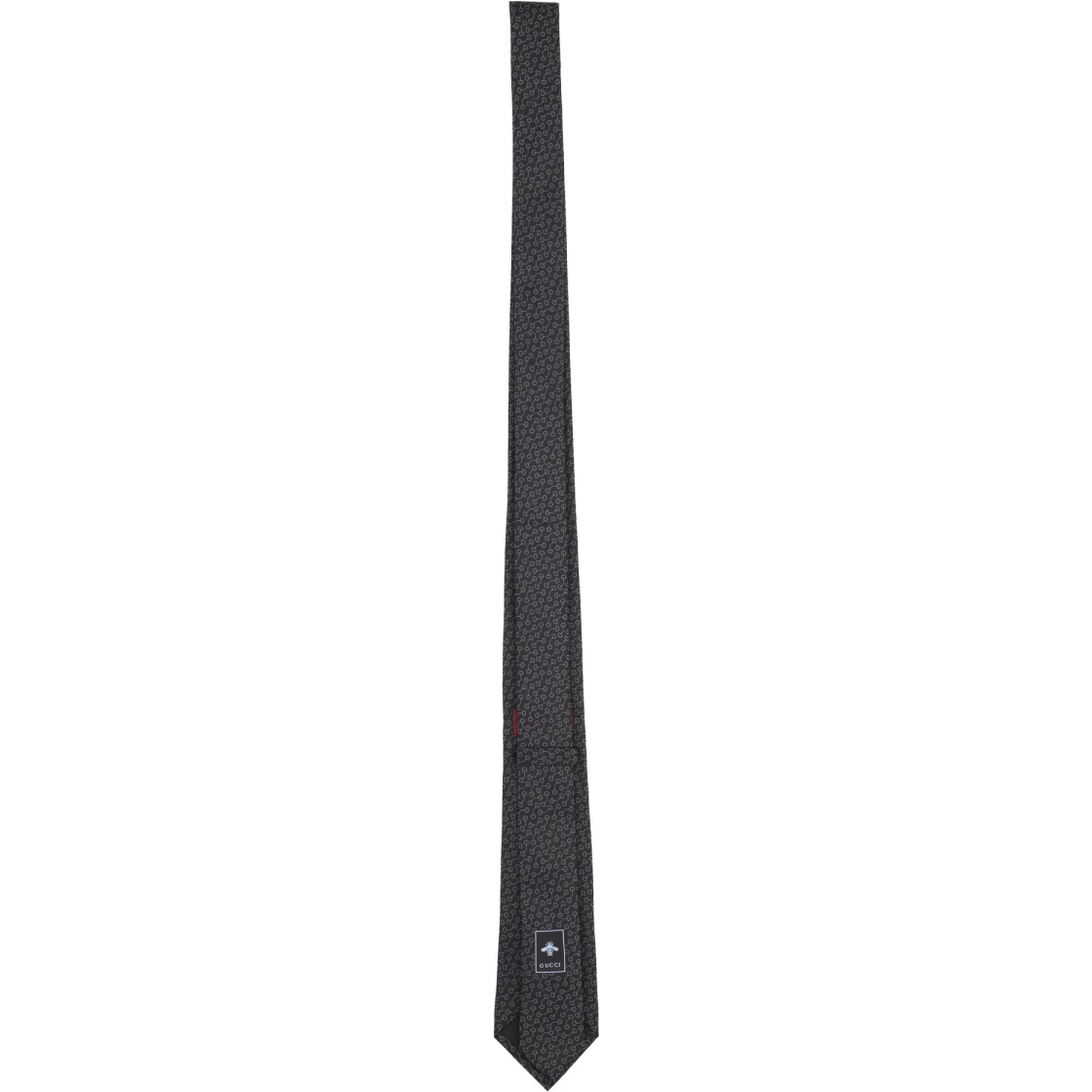 SILK TIE WITH CLAMPS