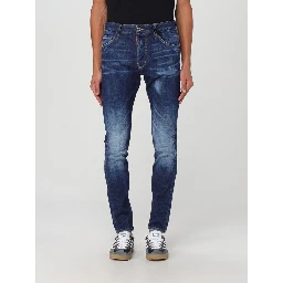 Blue Cotton Skinny Jeans
