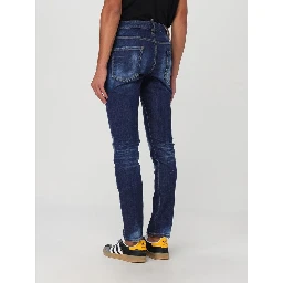 Blue Cotton Skinny Jeans