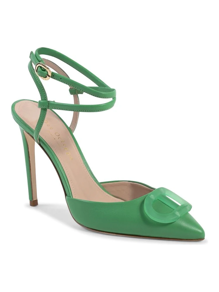 Green Leather High Heel Pumps alternative