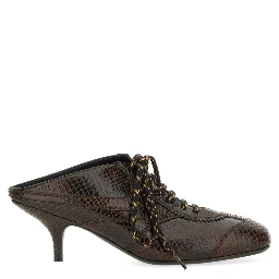 LEATHER SLIP-ON MULES