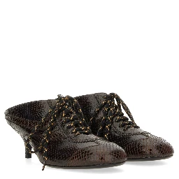 LEATHER SLIP-ON MULES