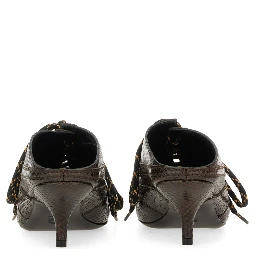 LEATHER SLIP-ON MULES