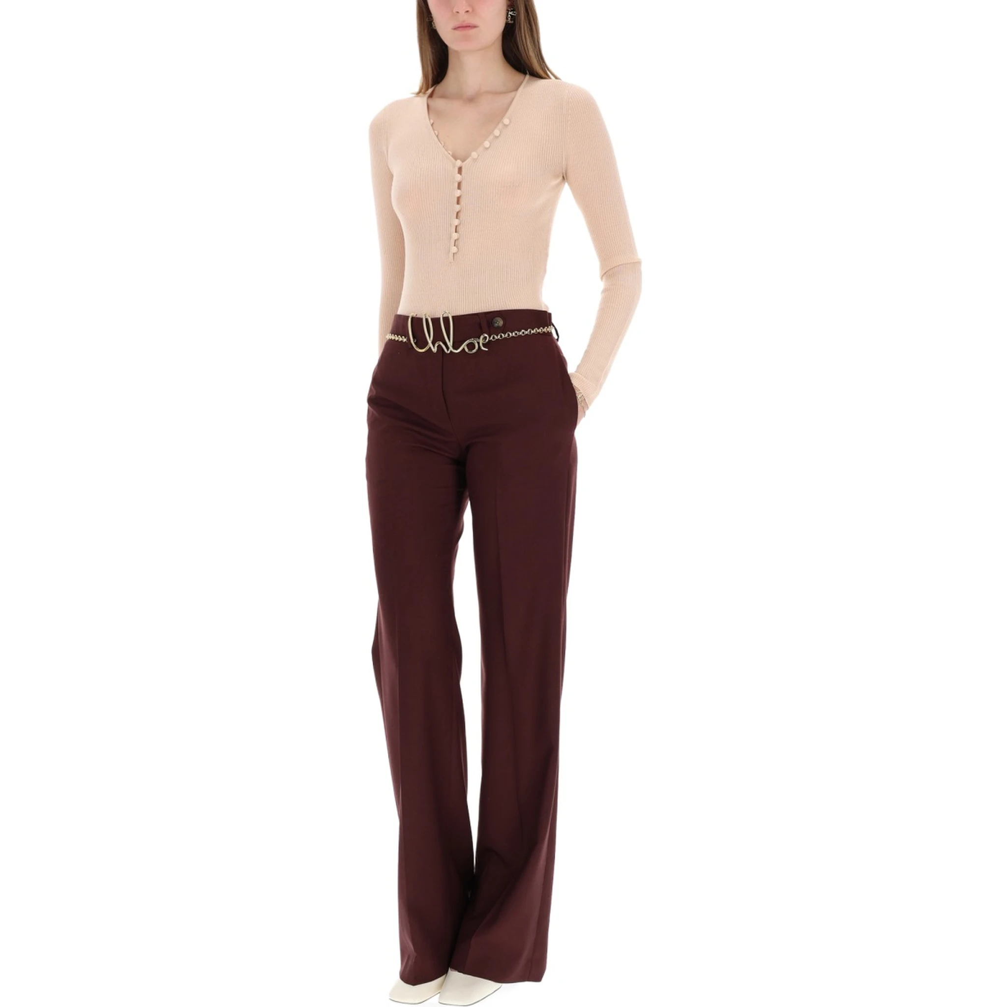 RIBBED KNIT WITH BUTTONS