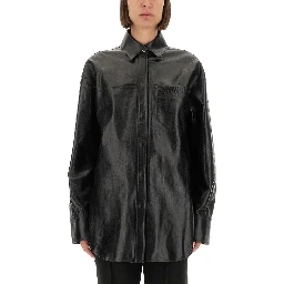LEATHER "BOREL" SHIRT