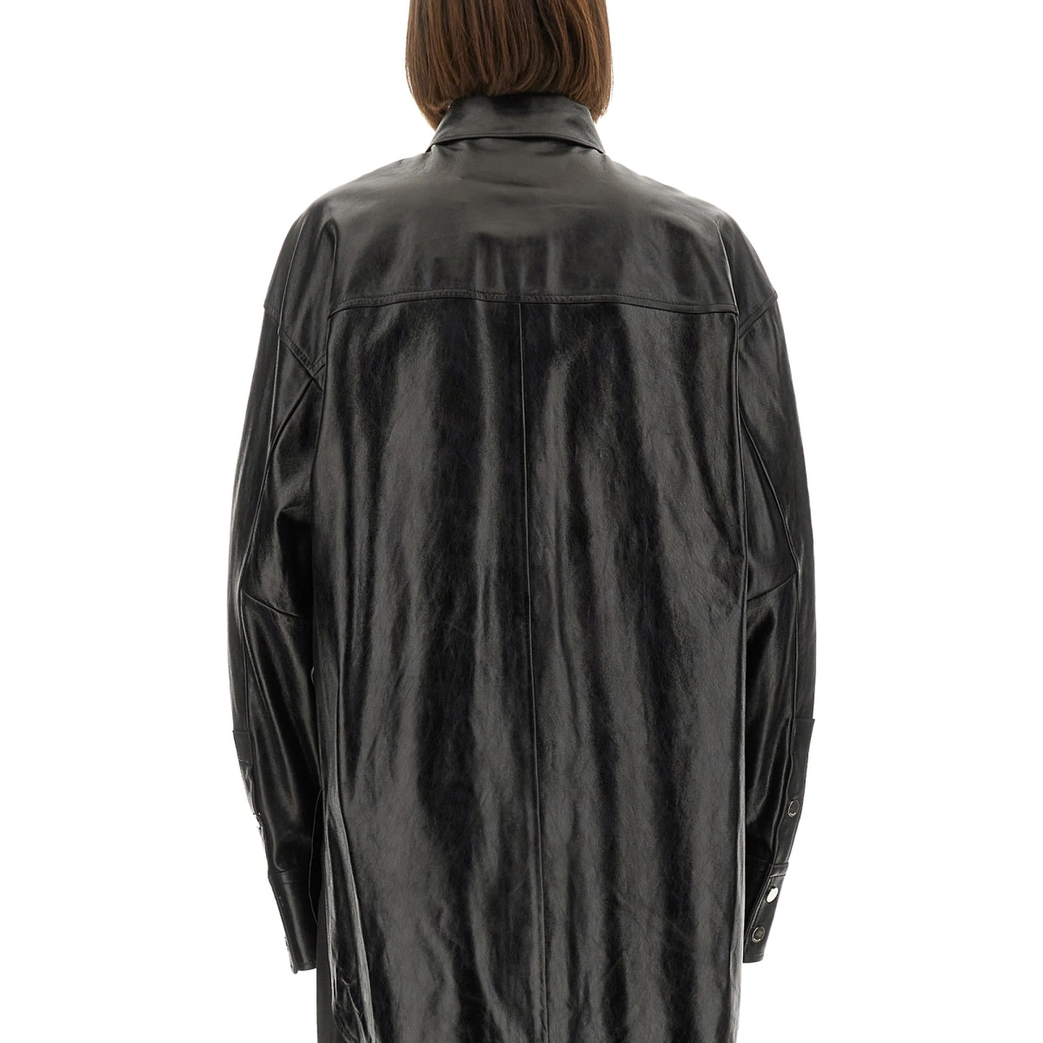 LEATHER "BOREL" SHIRT