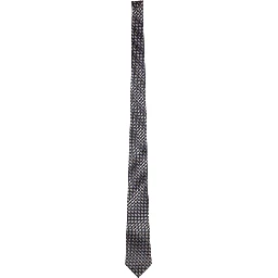 SILK JACQUARD TIE WITH CLAMP