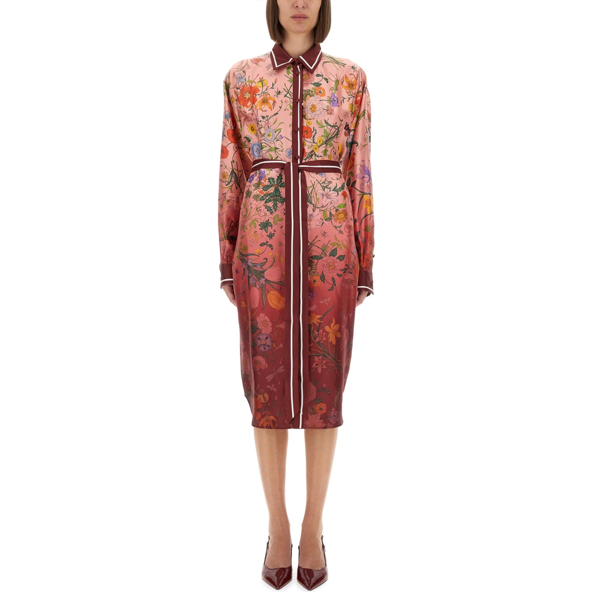 PRINTED CHEMISIER DRESS