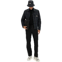 CHECKED COTTON GABARINE SHIRT JACKET