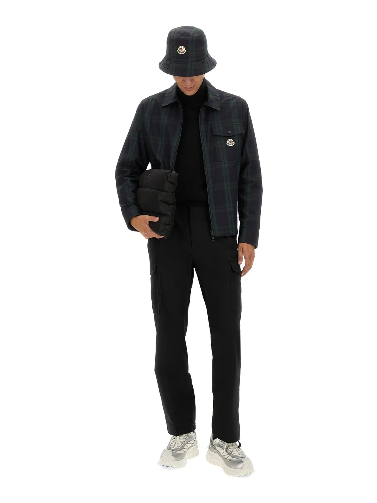 CHECKED COTTON GABARINE SHIRT JACKET alternative